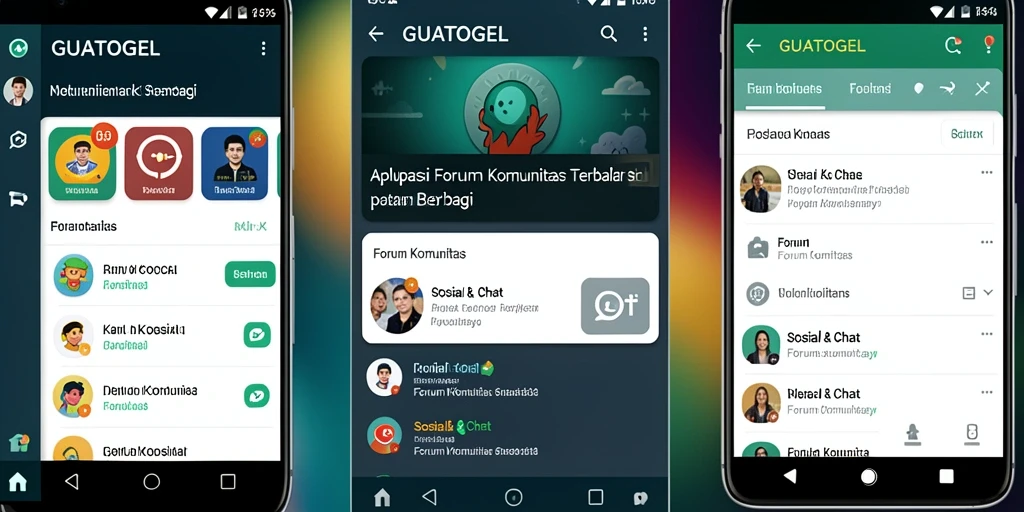 Antarmuka GUATOGEL yang menarik dan fungsional untuk berinteraksi.