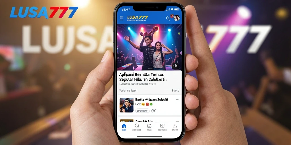 Antarmuka LUSA777 menampilkan berita hiburan selebriti terkini yang menarik.