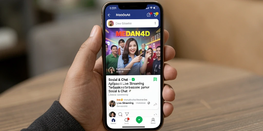 Antarmuka Live Streaming yang menarik dan mudah digunakan.