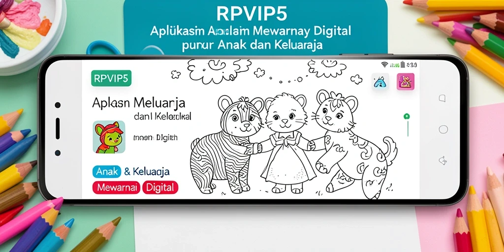 Antarmuka RPVIP5 yang menarik untuk Mewarnai Digital.