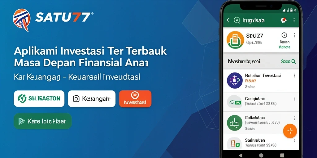 Antarmuka aplikasi SATU77 yang modern dan intuitif.